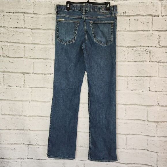 Rock and Republic Mens Neil 34x34 Relaxed Straight Mid Rise Blue Jeans Denim - Picture 2 of 11